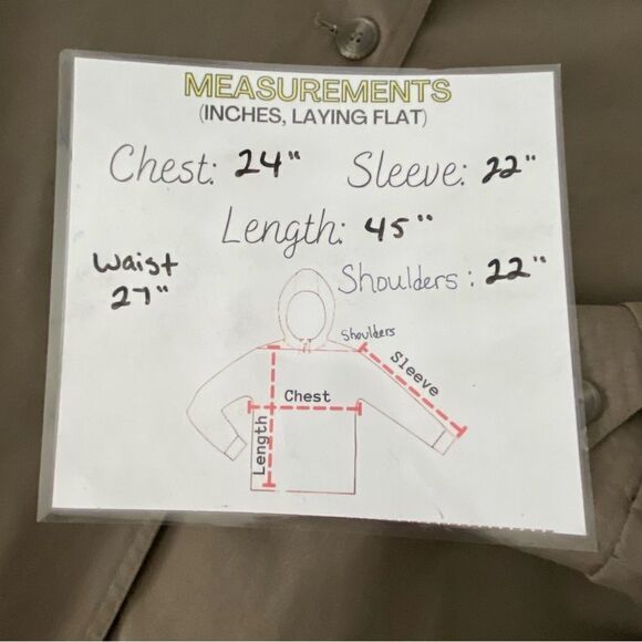 Vintage Winning Edge Womens Tan Trench Coat‎ All-weather Office Career Academia - Picture 4 of 15